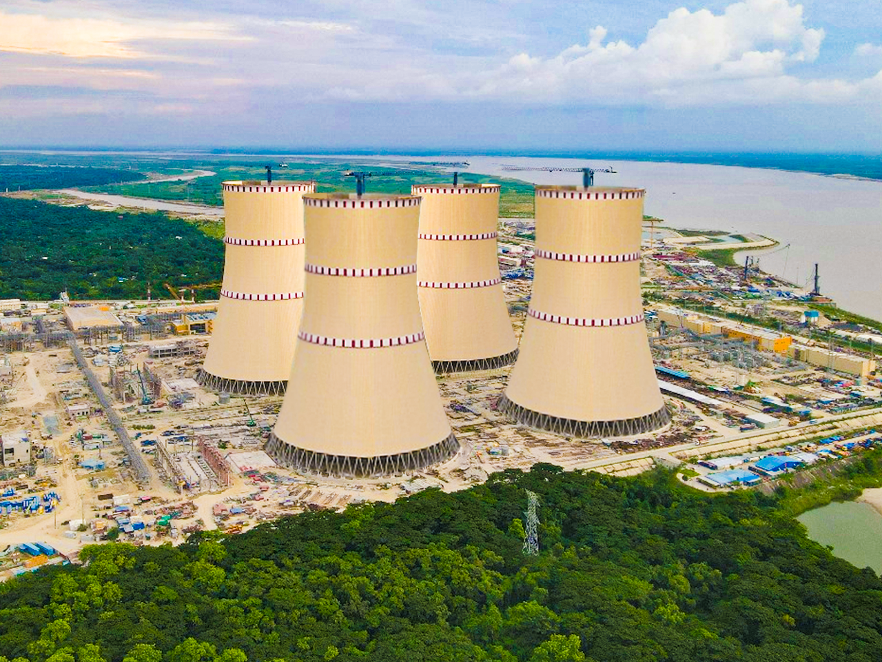 Rooppur Nuclear Power Plant cooling towers