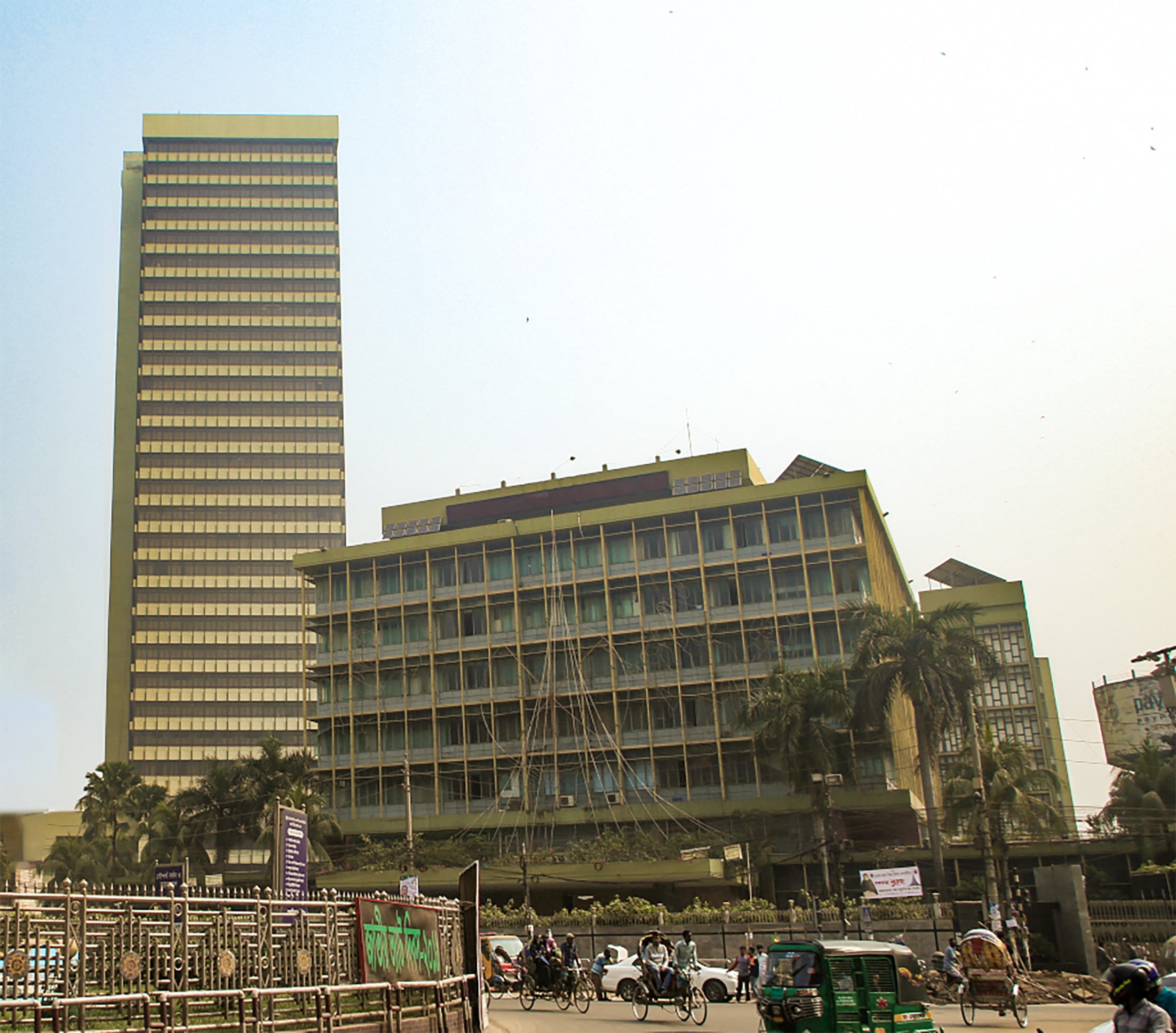 Exterior view of Bangladesh Bank headquarters