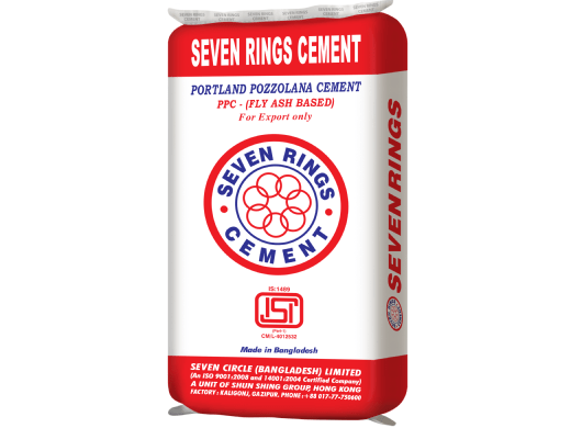 Seven Rings Pozzolana Cement bag - Exported to India by Seven Rings Cement