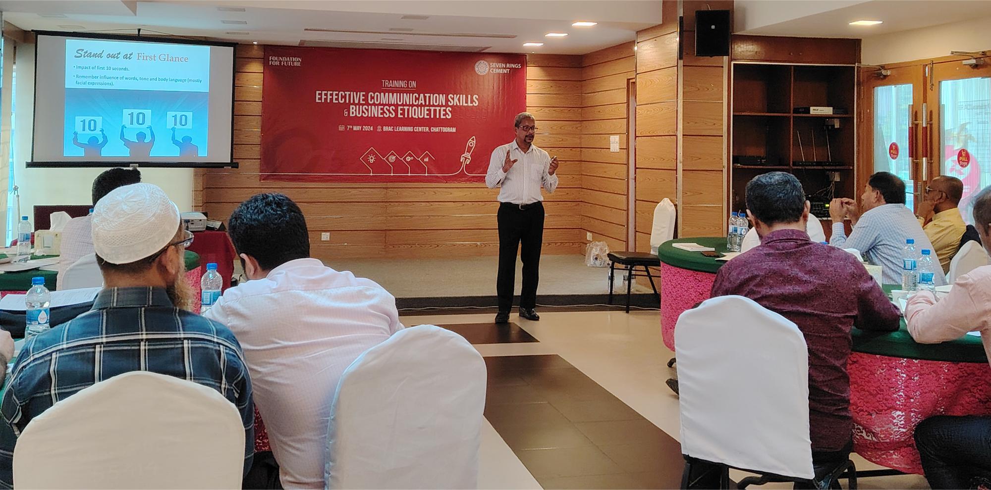 employee training session at seven rings cement professional development workshop